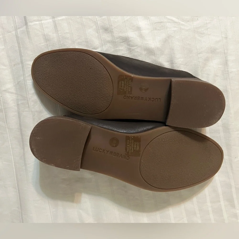 Lucky Brand Dark Brown Slip-On Flats